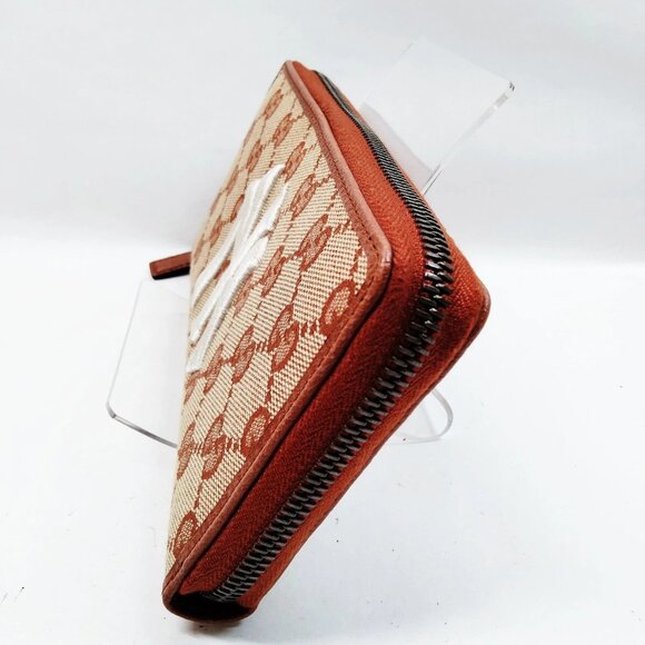 Gucci Long Wallet Brown Canvas mon337-100925 - Picture 3 of 9